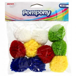Pompony kreatywne Brewis 4cm Puszyste, 10szt
